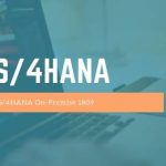 SAP S/4HANA On-Premise 1809